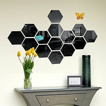 Hexagon Style Acrylic Mirror Trendy zone